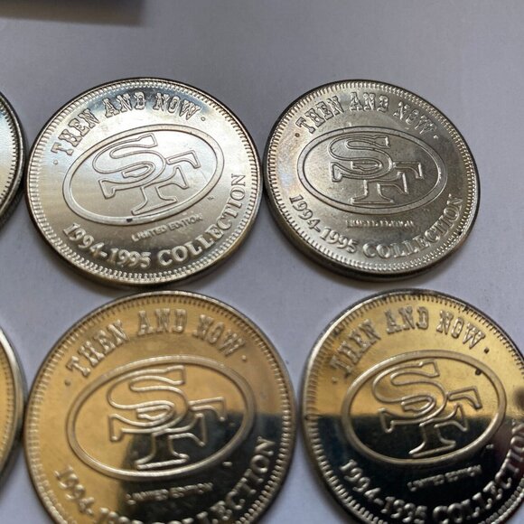 San Francisco 49ers then and now 1994-95 collectable coins 12 of 20 Lot #9 - Picture 8 of 12